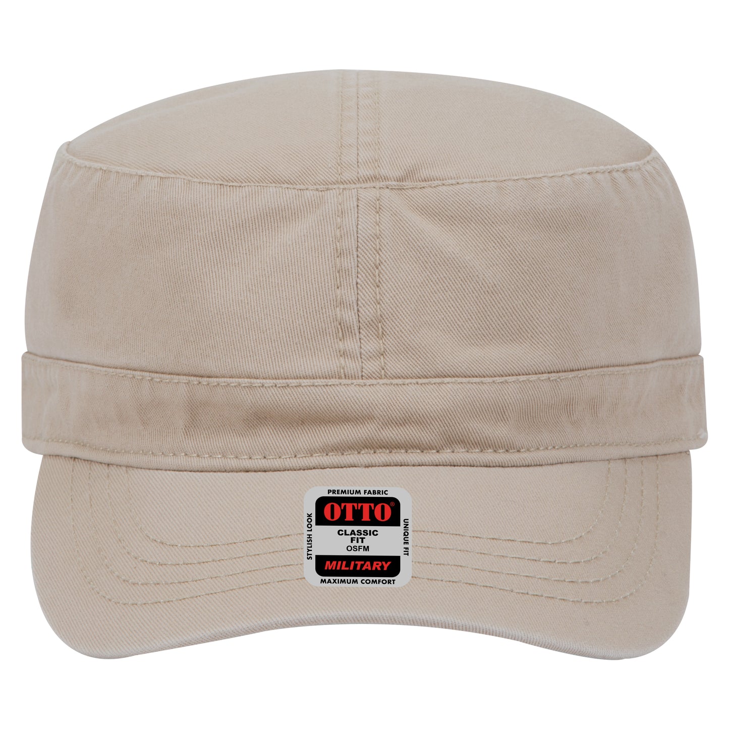 6-Panel Classic Baseball Cap — Custom Leather Patch in Dk. Kha n ay wn Green ki
