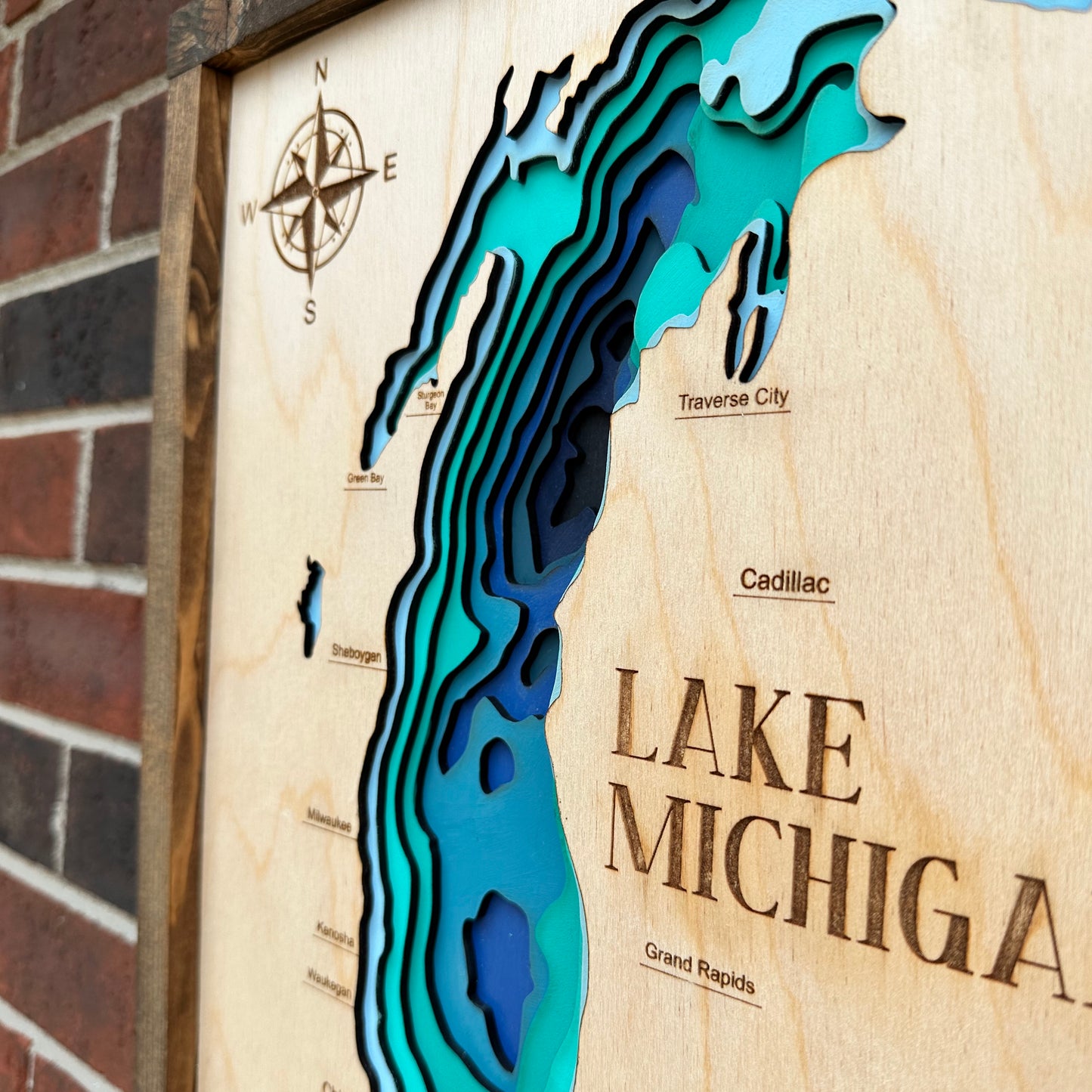 Lake Michigan 9 Layer Map