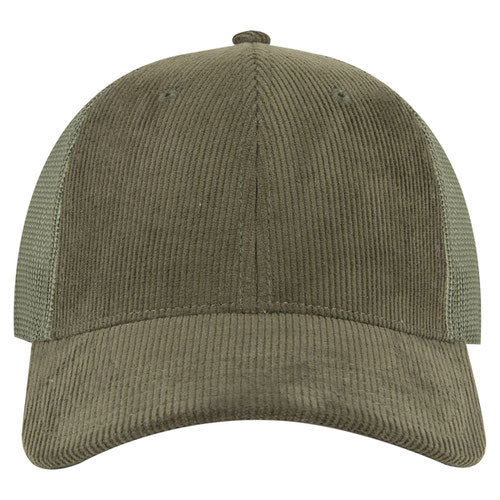 6-Panel Low Profile Corduroy Trucker Hat