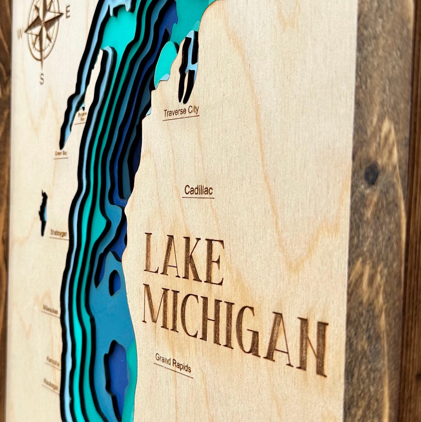 Lake Michigan 9 Layer Map