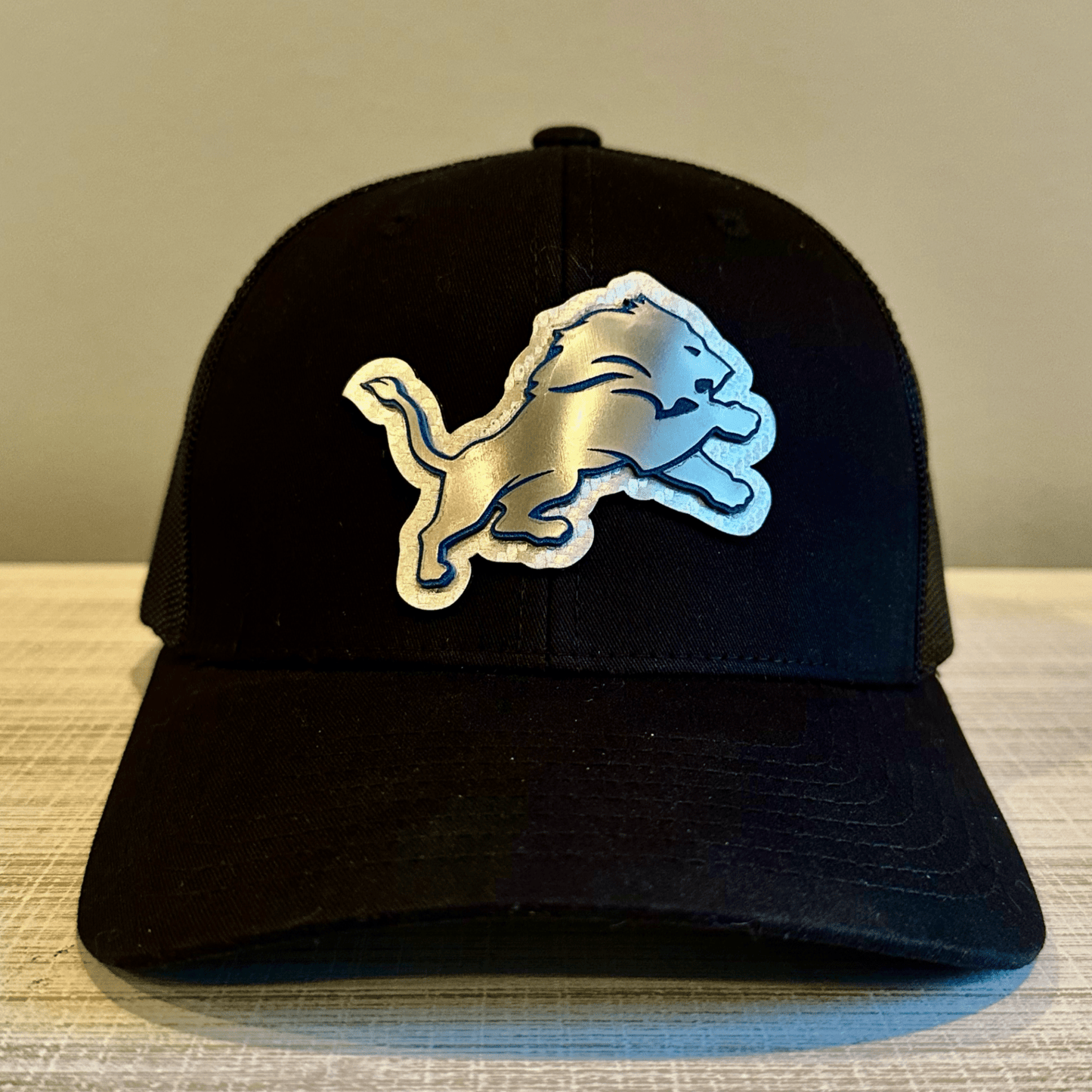 Lions Layered Leatherette and Acrylic Patch Hat - Detroit Dry Goods