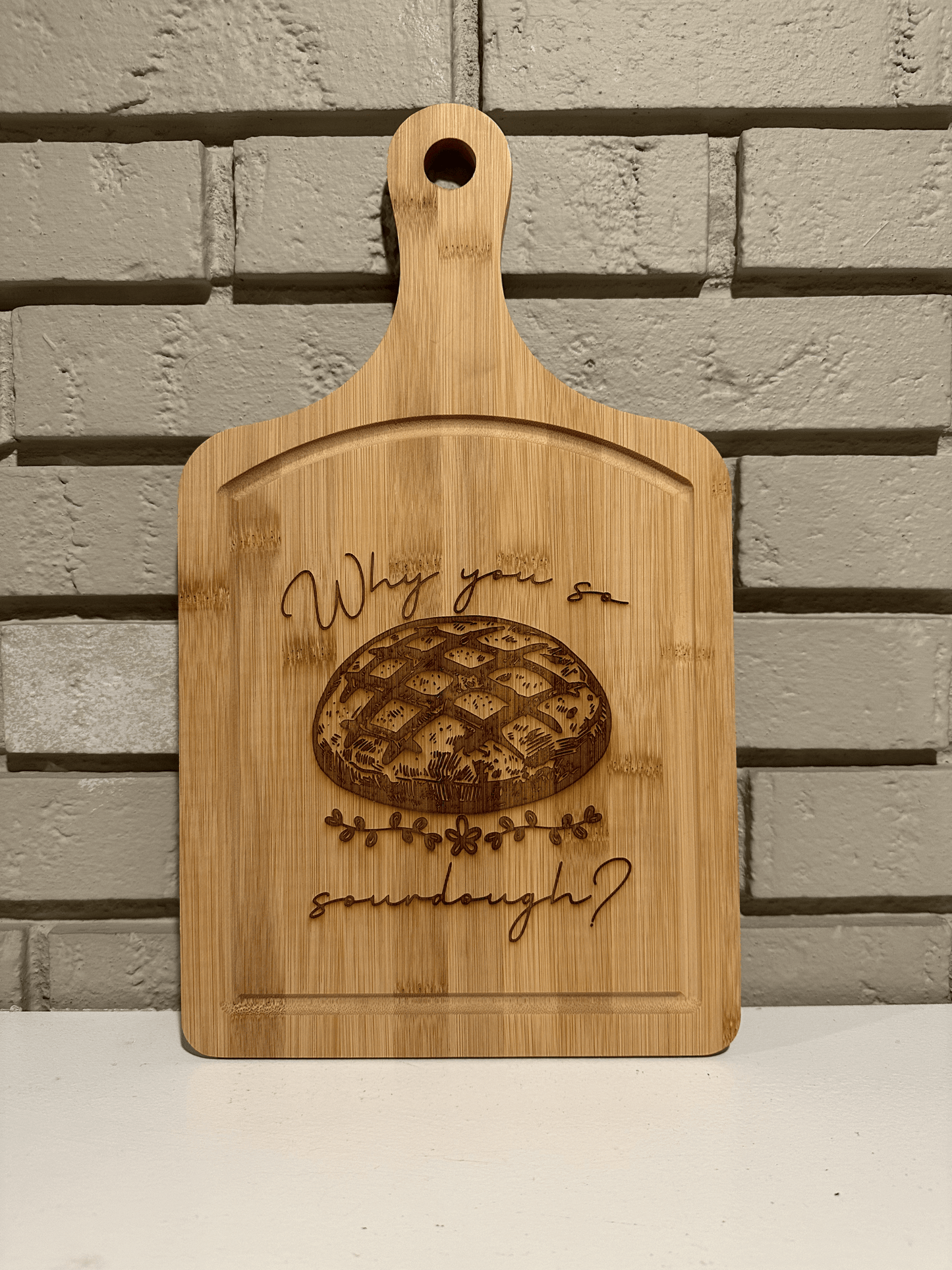 Why You So Sourdough Laser Engraved Bamboo Cutting Board - Detroit Dry Goods