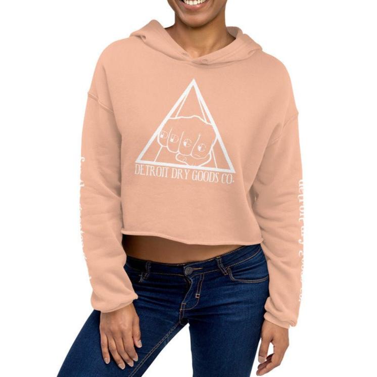 DDGC Joe Louis Fist Crop Hoodie - Detroit Dry Goods