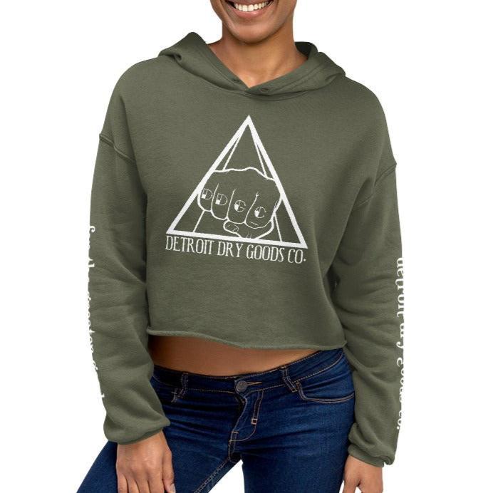 DDGC Joe Louis Fist Crop Hoodie - Detroit Dry Goods