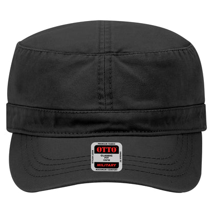 6-Panel Classic Baseball Cap — Custom Leather Patch in Black