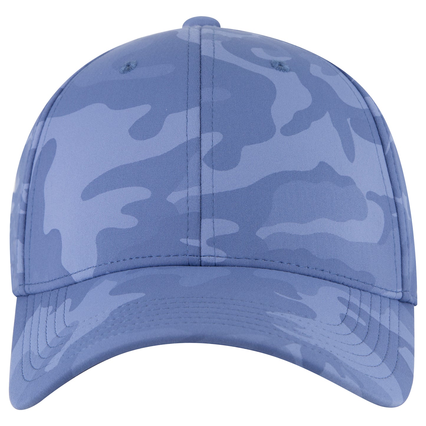 6-Panel Low Profile Baseball Cap — Flex Fit — Custom Leather Patch in Cb.Blu/