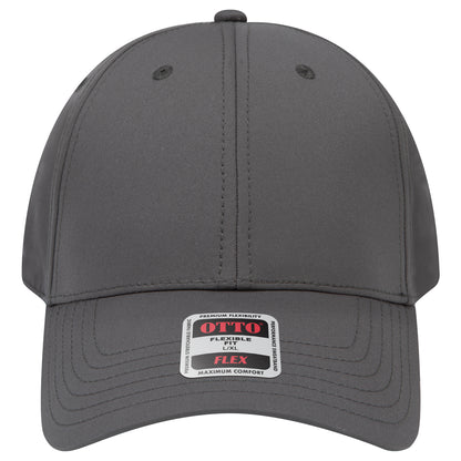 6-Panel Low Profile Baseball Cap — Flex Fit — Custom Leather Patch in Ol. Gree
