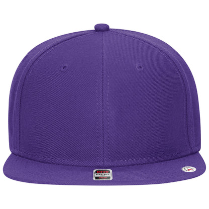 6-Panel Classic Baseball Cap — Snapback — Custom Leather Patch in Purple
