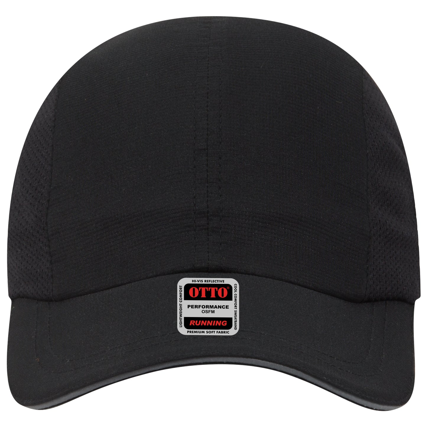 Lightweight Running Hat — Custom Leather Patch in Black