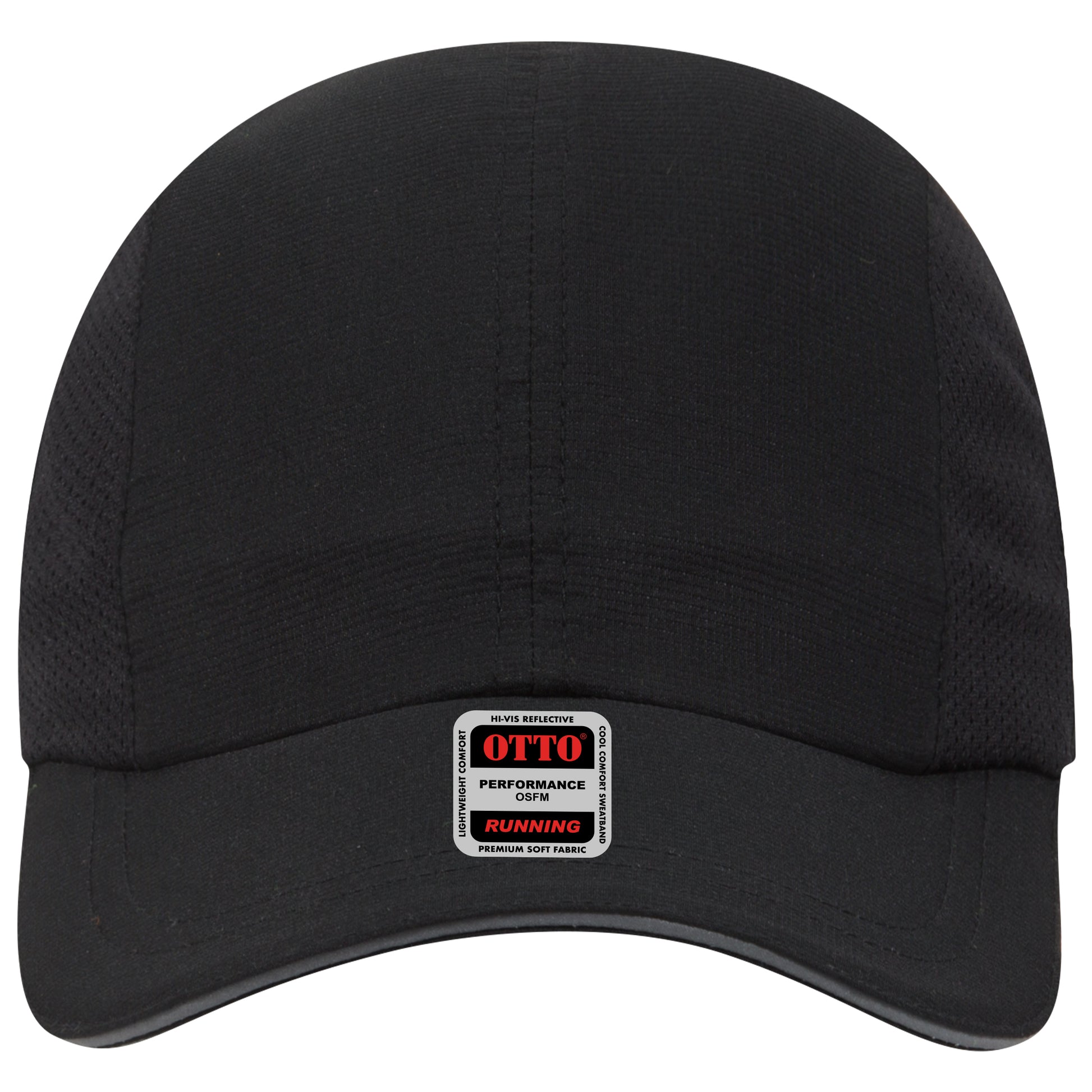 Lightweight Running Hat — Custom Leather Patch in Black