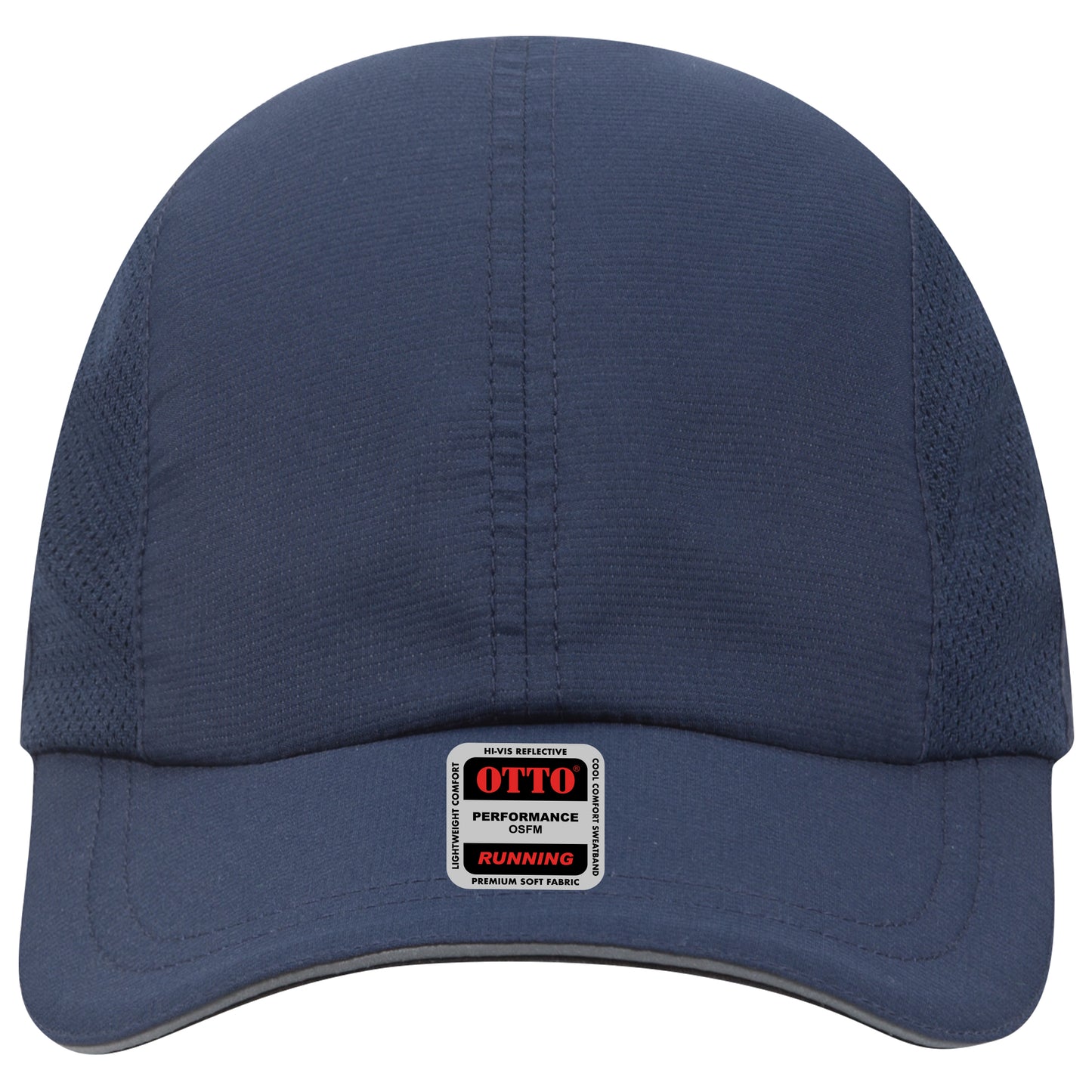 Lightweight Running Hat — Custom Leather Patch in Navy