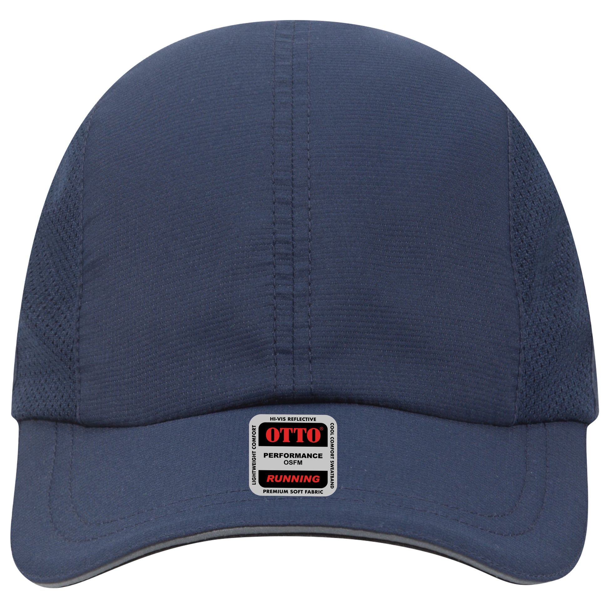 Lightweight Running Hat — Custom Leather Patch in Navy