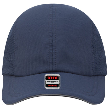 Lightweight Running Hat — Custom Leather Patch in Navy