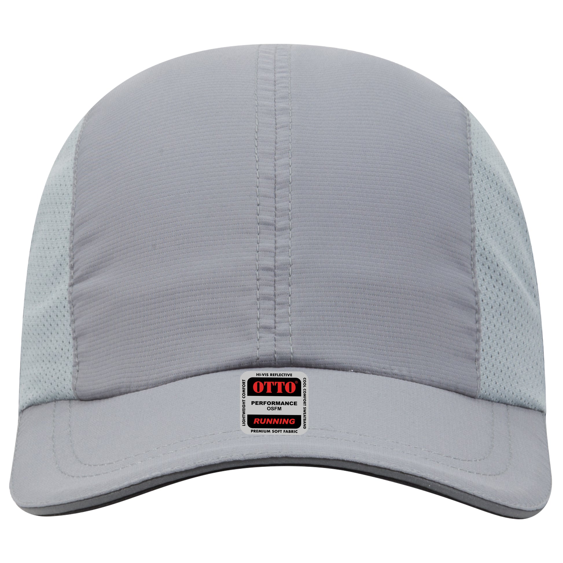 Lightweight Running Hat — Custom Leather Patch in Gray