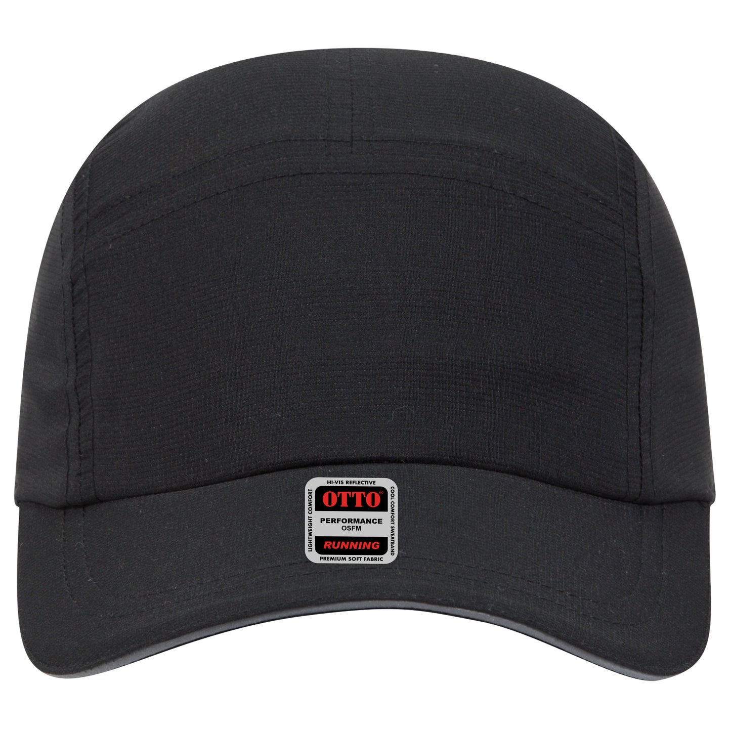 Lightweight Running Hat — Custom Leather Patch in Black