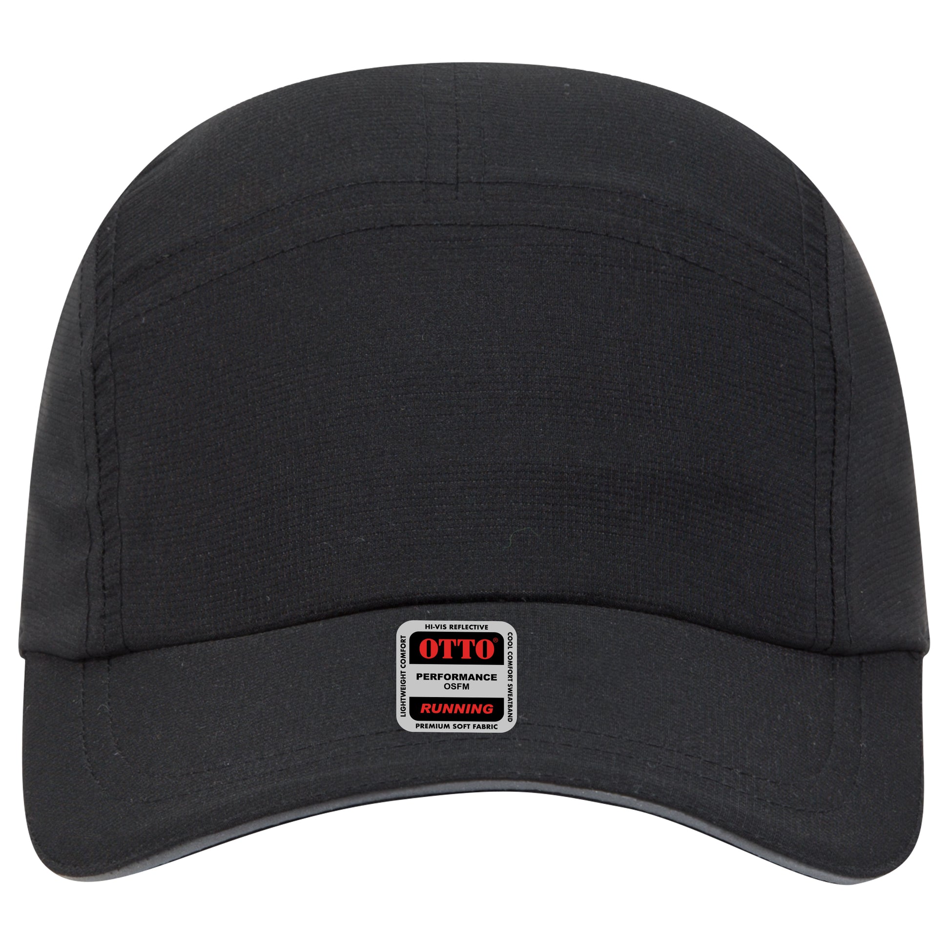 Lightweight Running Hat — Custom Leather Patch in Black