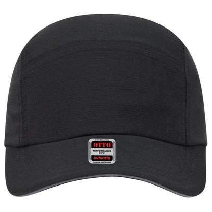 Lightweight Running Hat — Custom Leather Patch in Black