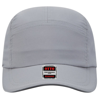 Lightweight Running Hat — Custom Leather Patch in Gray