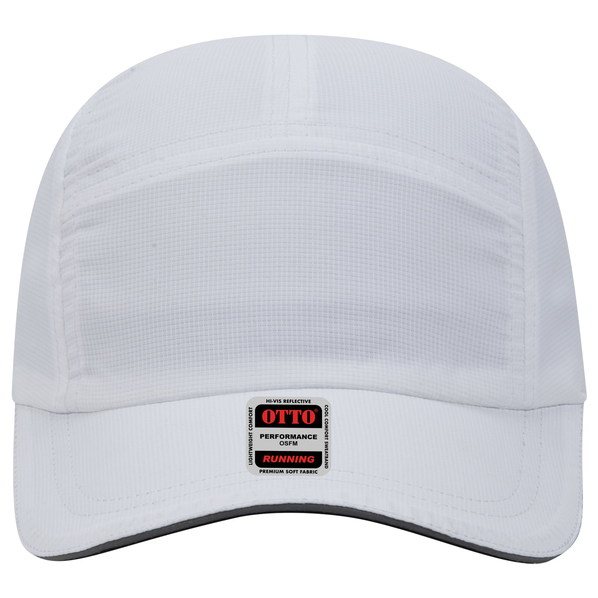 Lightweight Running Hat — Custom Leather Patch in White Neon Solids