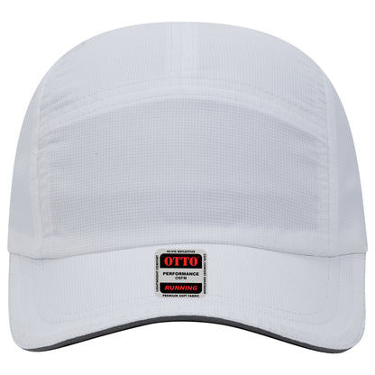 Lightweight Running Hat — Custom Leather Patch in White Neon Solids