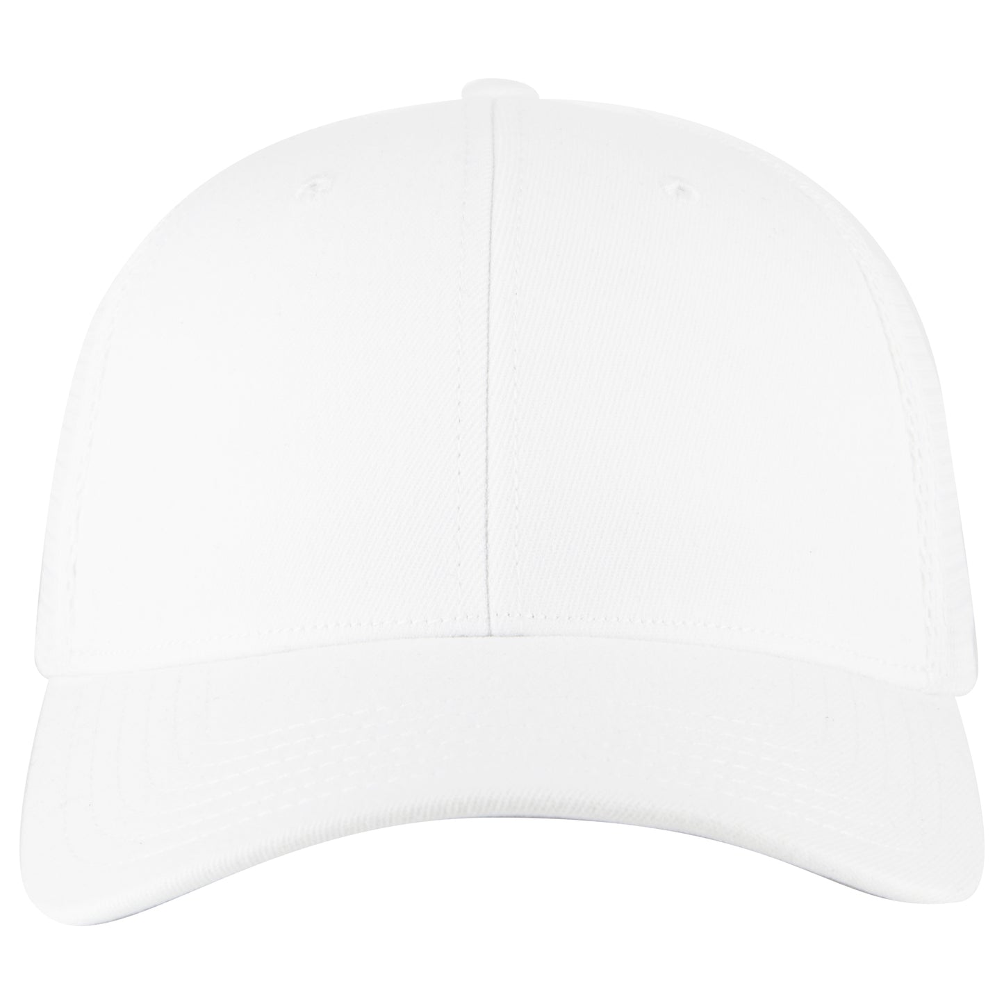 6-Panel Low Profile Trucker Hat — Flex Fit — Custom Leather Patch in White Back Split