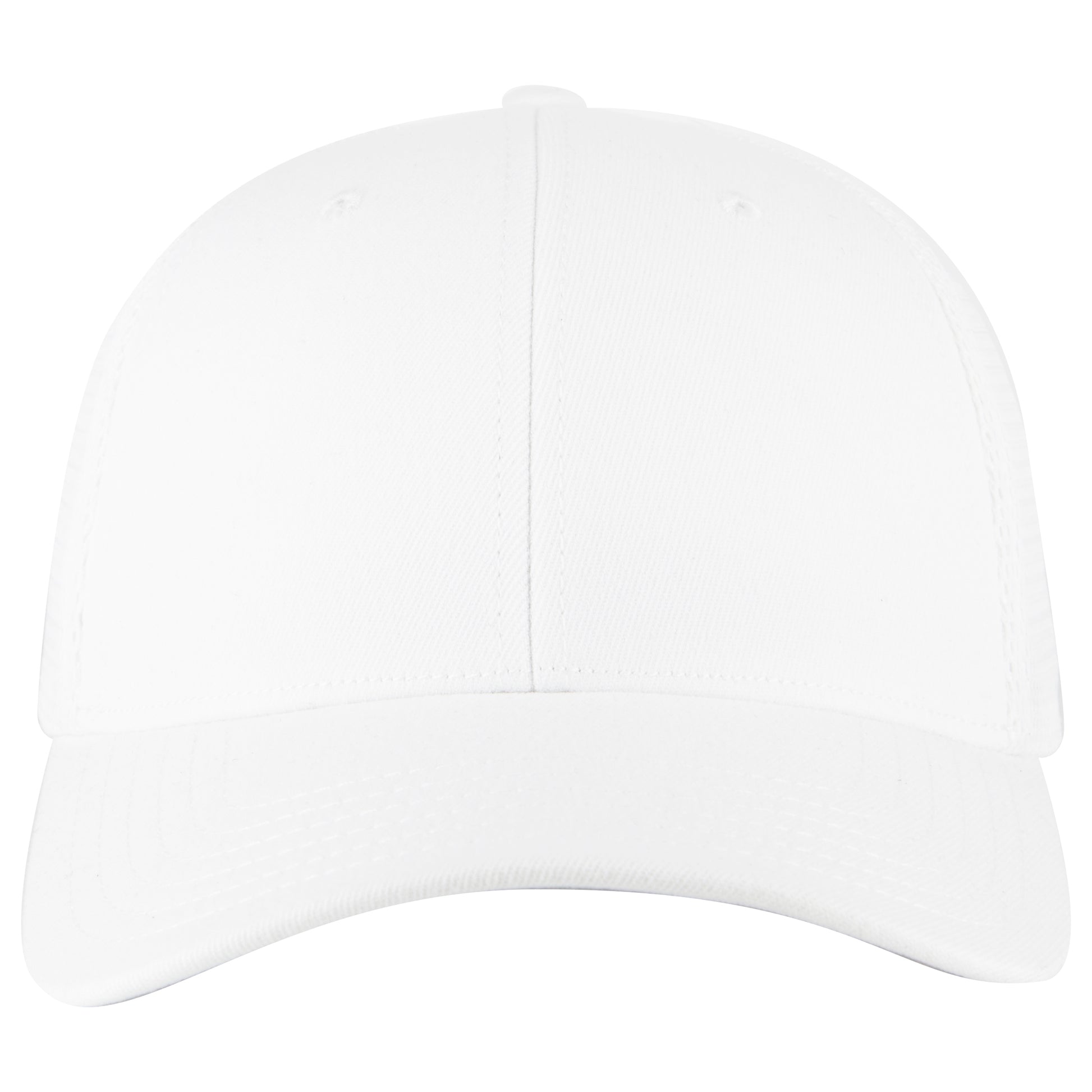 6-Panel Low Profile Trucker Hat — Flex Fit — Custom Leather Patch in White Back Split