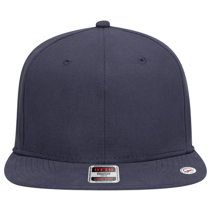 6-Panel Classic Baseball Cap — Stretch Comfort Fit — Custom Leather Patch in Navy