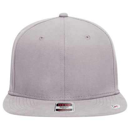6-Panel Classic Baseball Cap — Stretch Comfort Fit — Custom Leather Patch in Gray