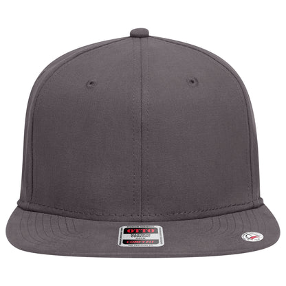 6-Panel Classic Baseball Cap — Stretch Comfort Fit — Custom Leather Patch in Charcoal Gray