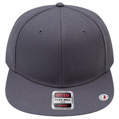 6-Panel Classic Baseball Cap — Snapback — Custom Leather Patch in Char. Gr
