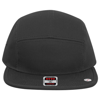 Camper Hat — Custom Leather Patch in Black