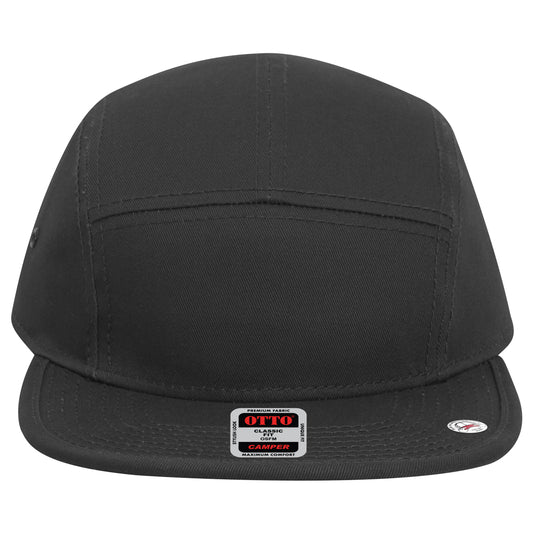 Camper Hat — Custom Leather Patch in Black