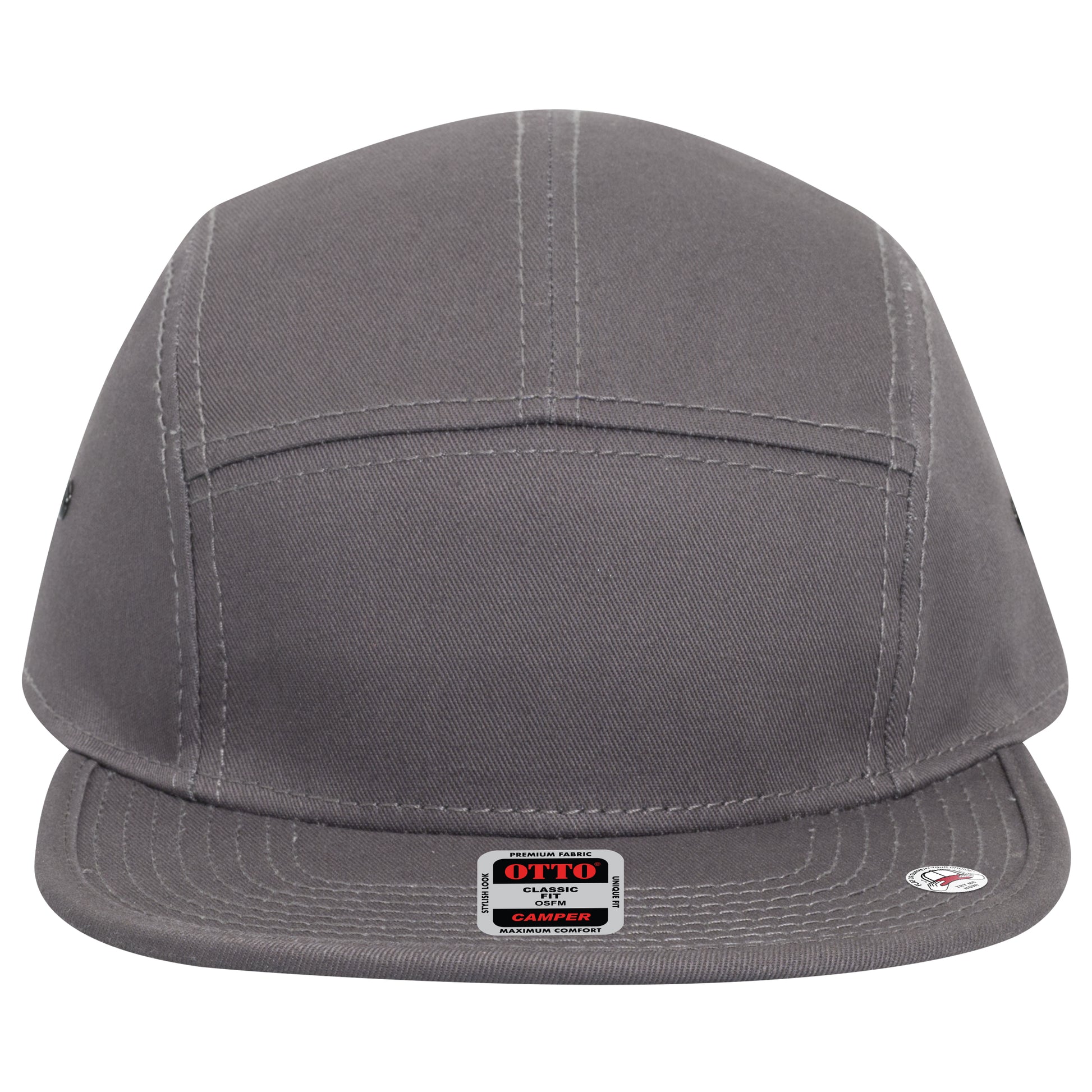 Camper Hat — Custom Leather Patch in Char. Gr