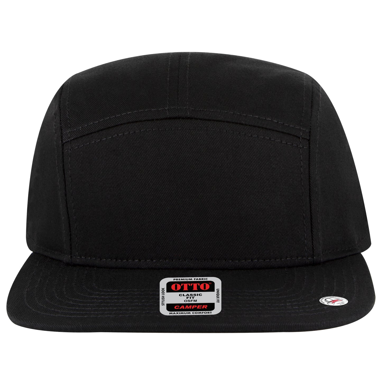Camper Hat — Custom Leather Patch in Black