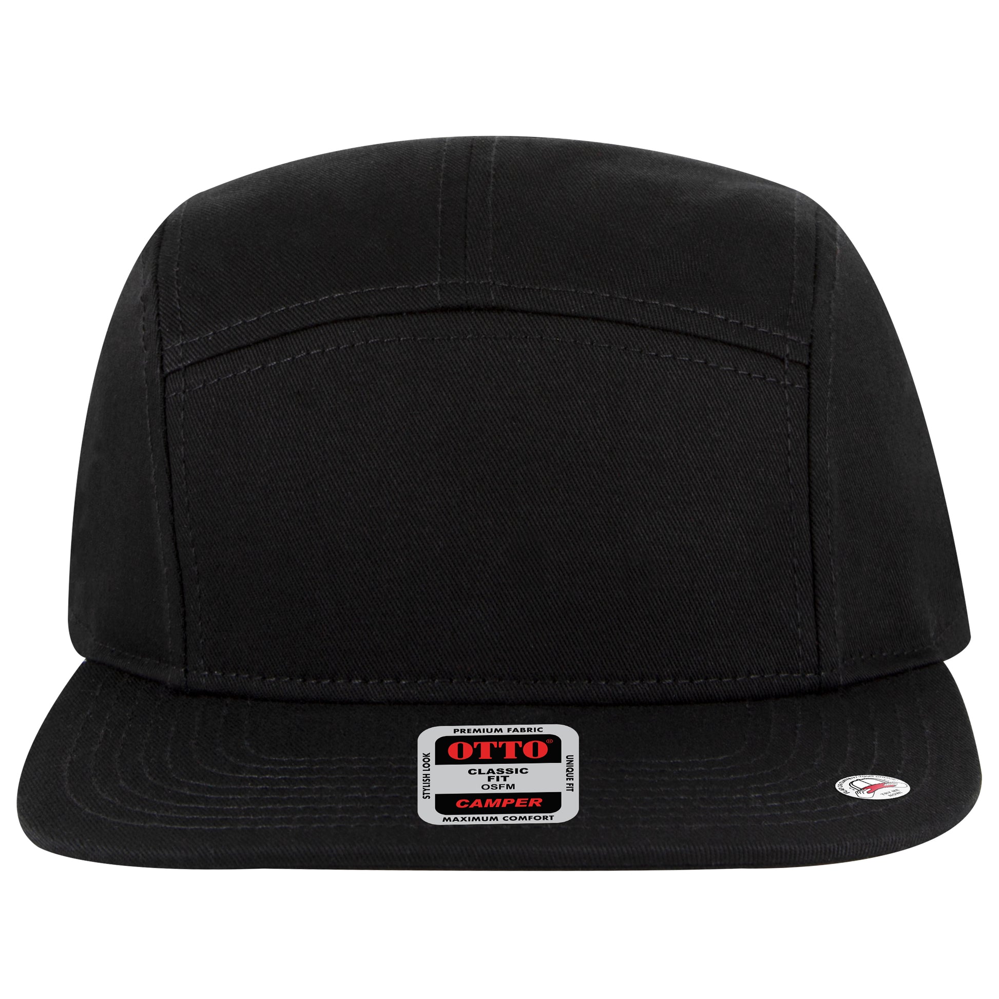 Camper Hat — Custom Leather Patch in Black