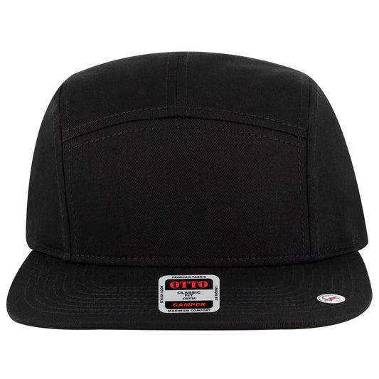 Camper Hat — Custom Leather Patch in Black