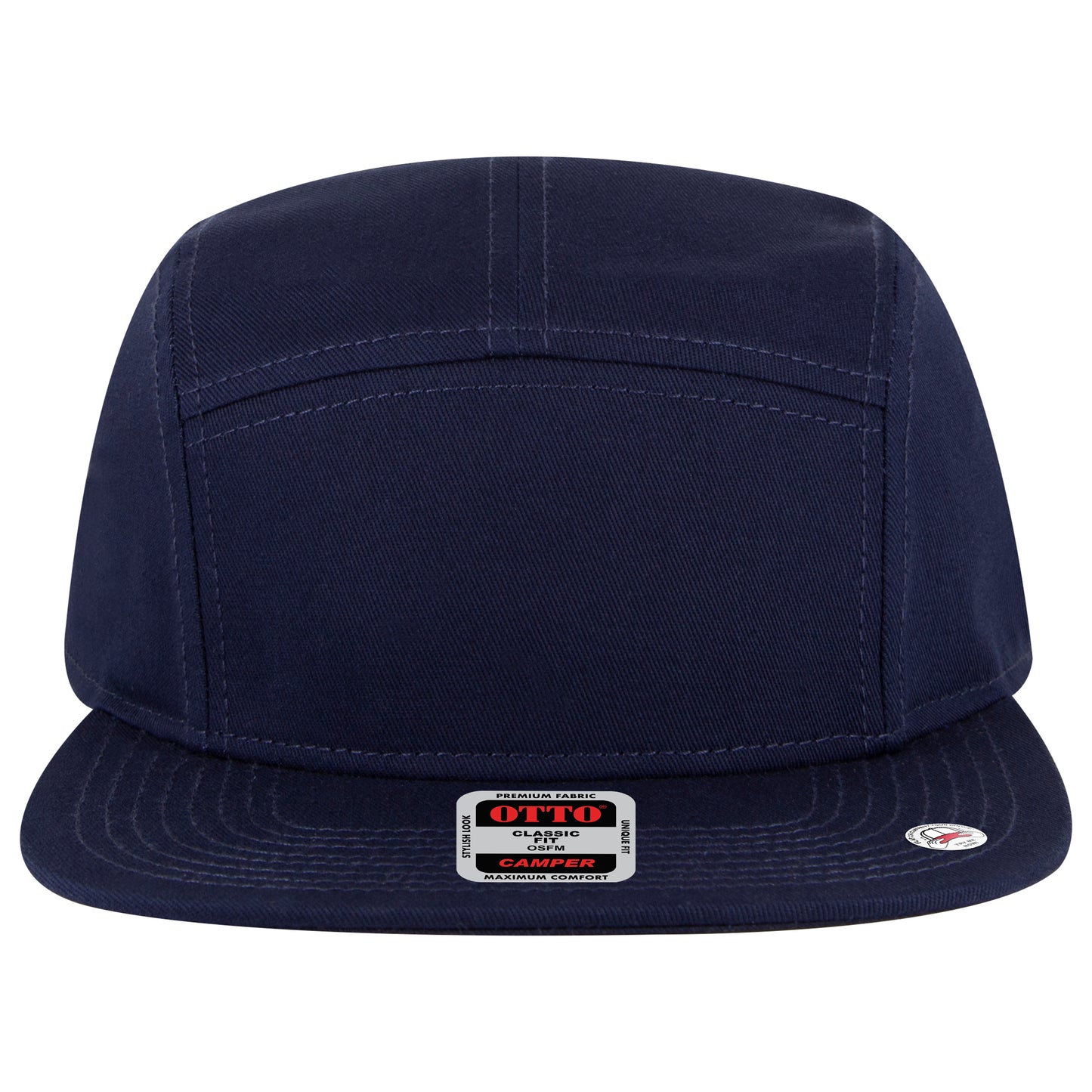 Camper Hat — Custom Leather Patch in Navy