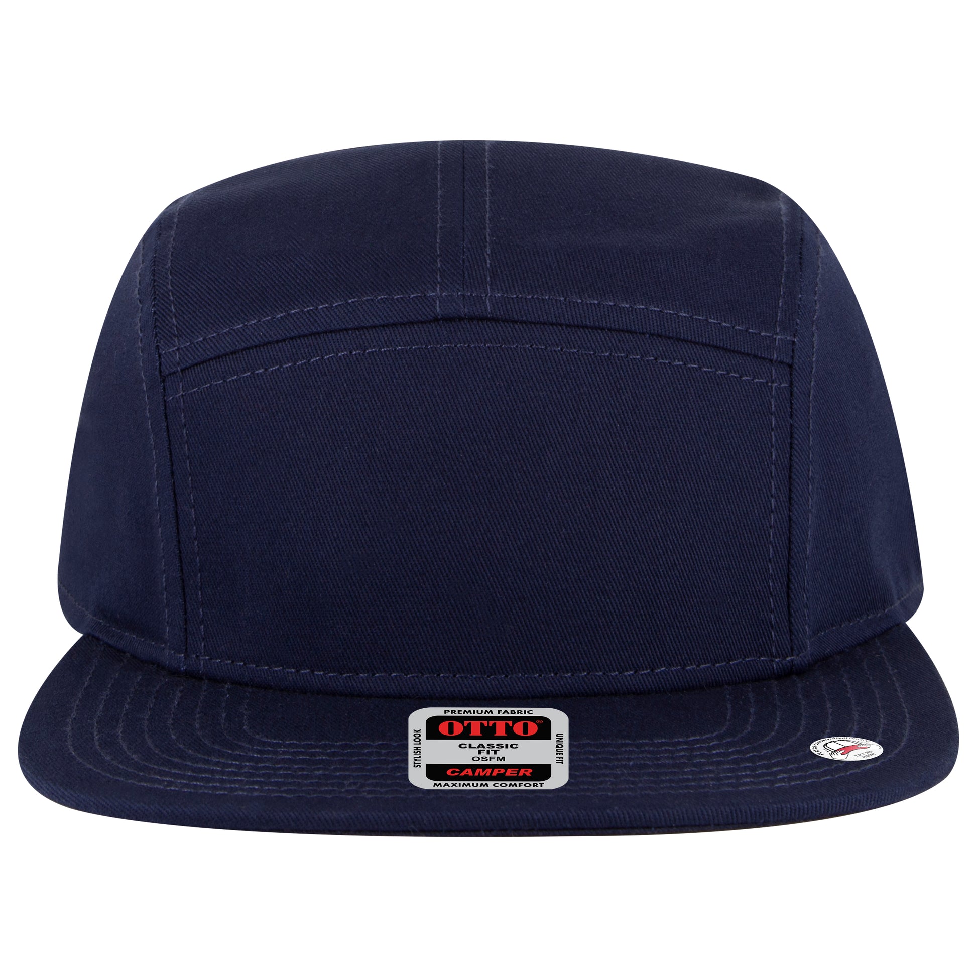 Camper Hat — Custom Leather Patch in Navy