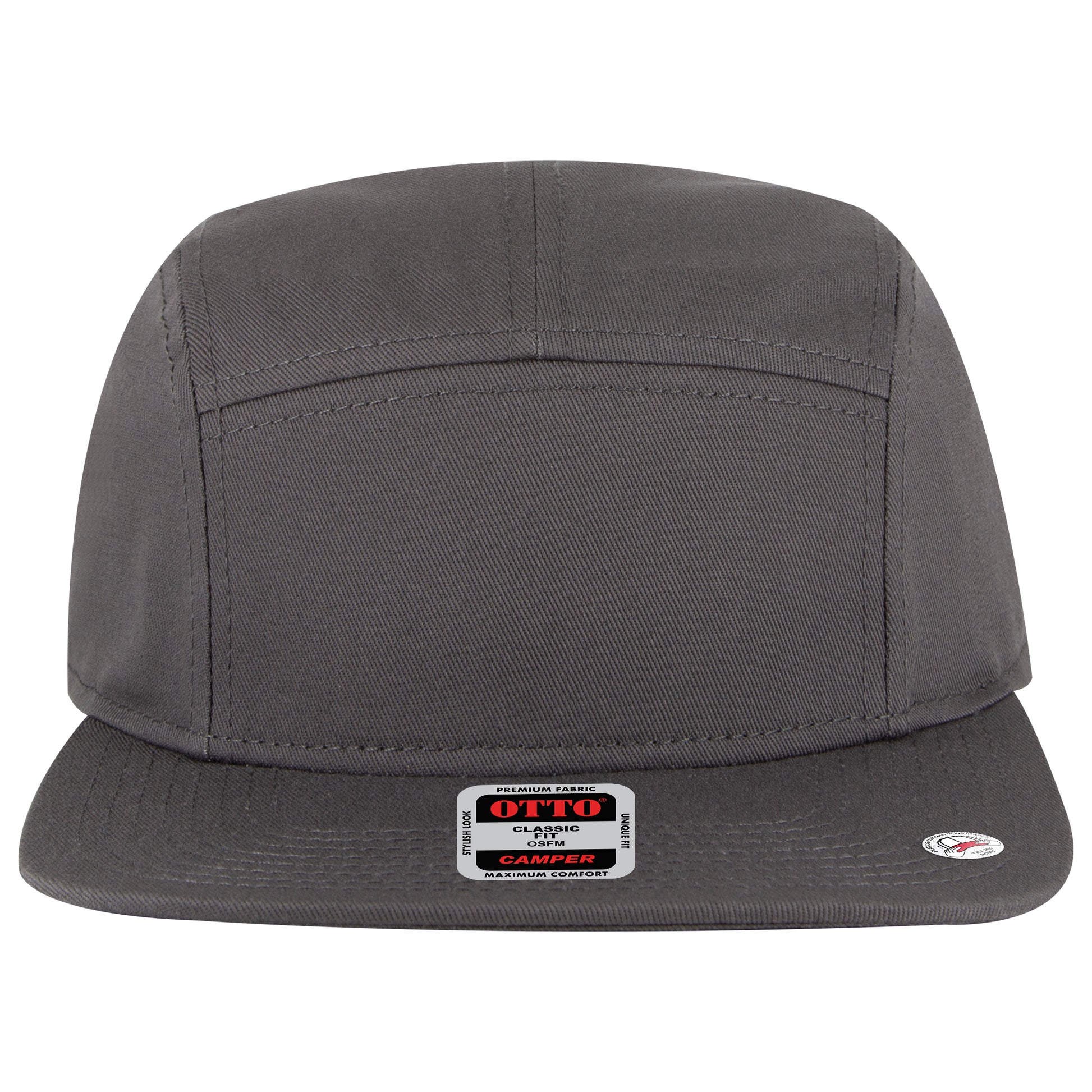Camper Hat — Custom Leather Patch in Char. Gr