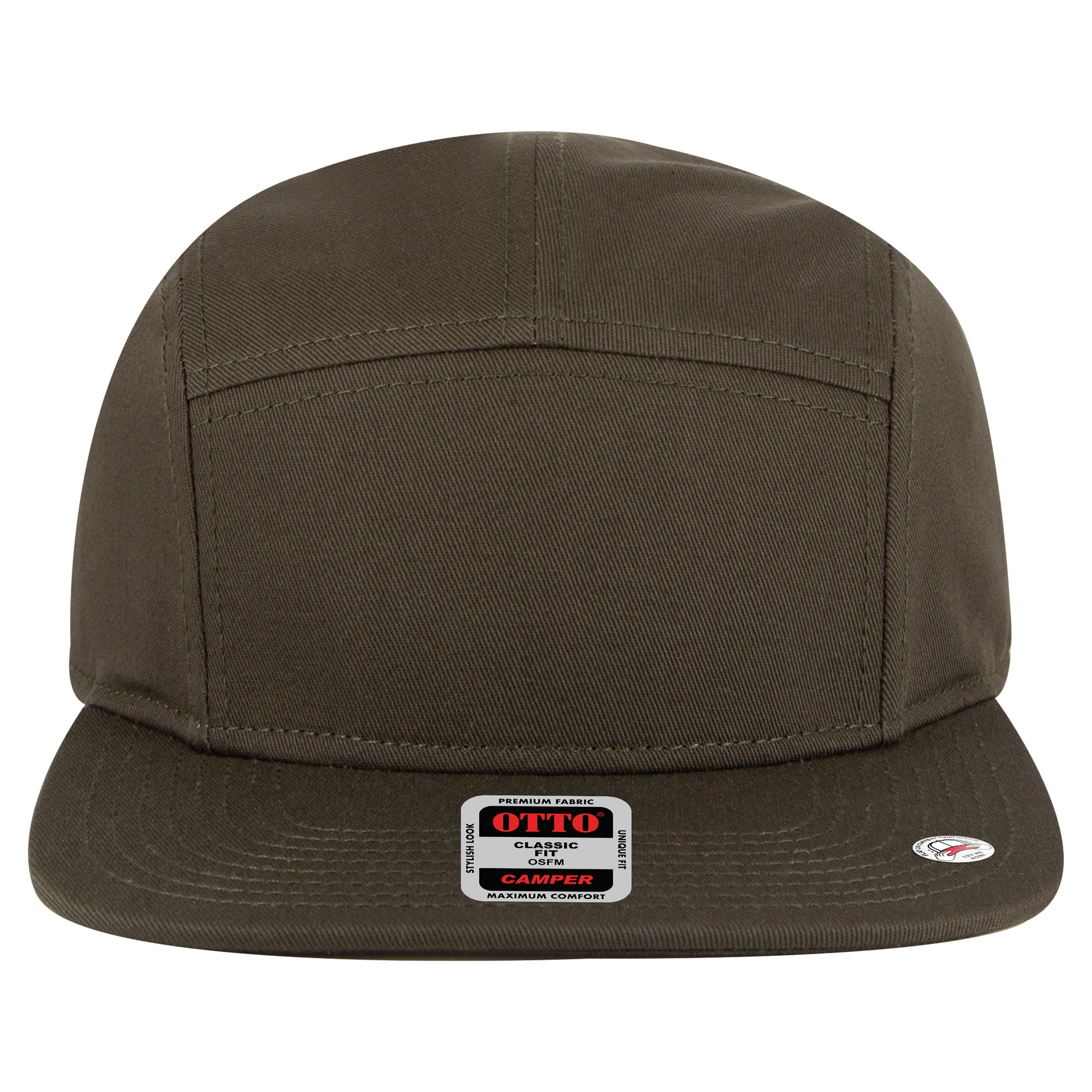 Camper Hat — Custom Leather Patch in Dk. Ol.