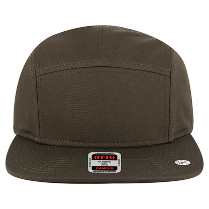 Camper Hat — Custom Leather Patch in Dk. Ol.