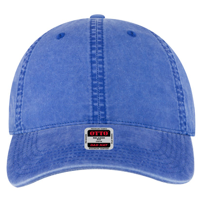 6-Panel Low Profile Dad Hat — Custom Leather Patch in Royal