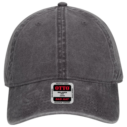 6-Panel Low Profile Dad Hat — Custom Leather Patch in Char. Gr