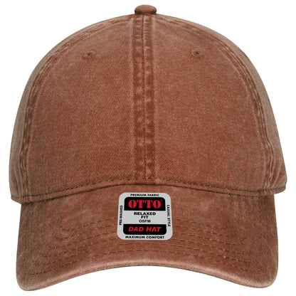 6-Panel Low Profile Dad Hat — Custom Leather Patch in Tx. Ora