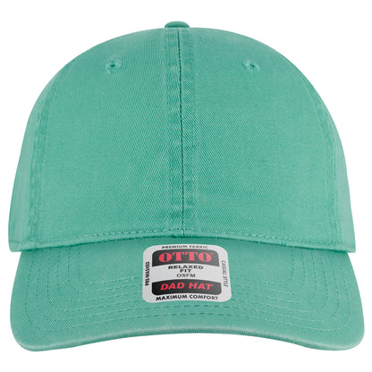 6-Panel Low Profile Dad Hat — Custom Leather Patch in Turquoi