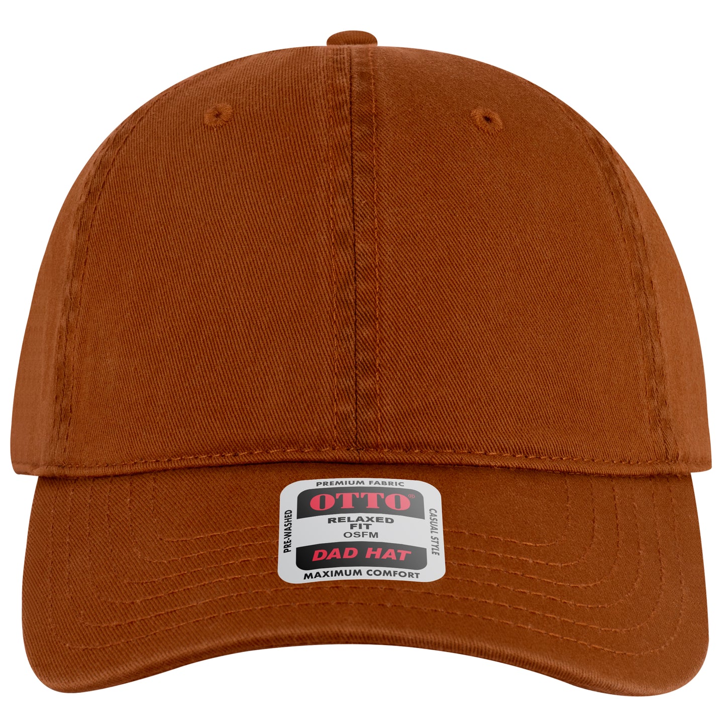 6-Panel Low Profile Dad Hat — Custom Leather Patch in Tx. Ora