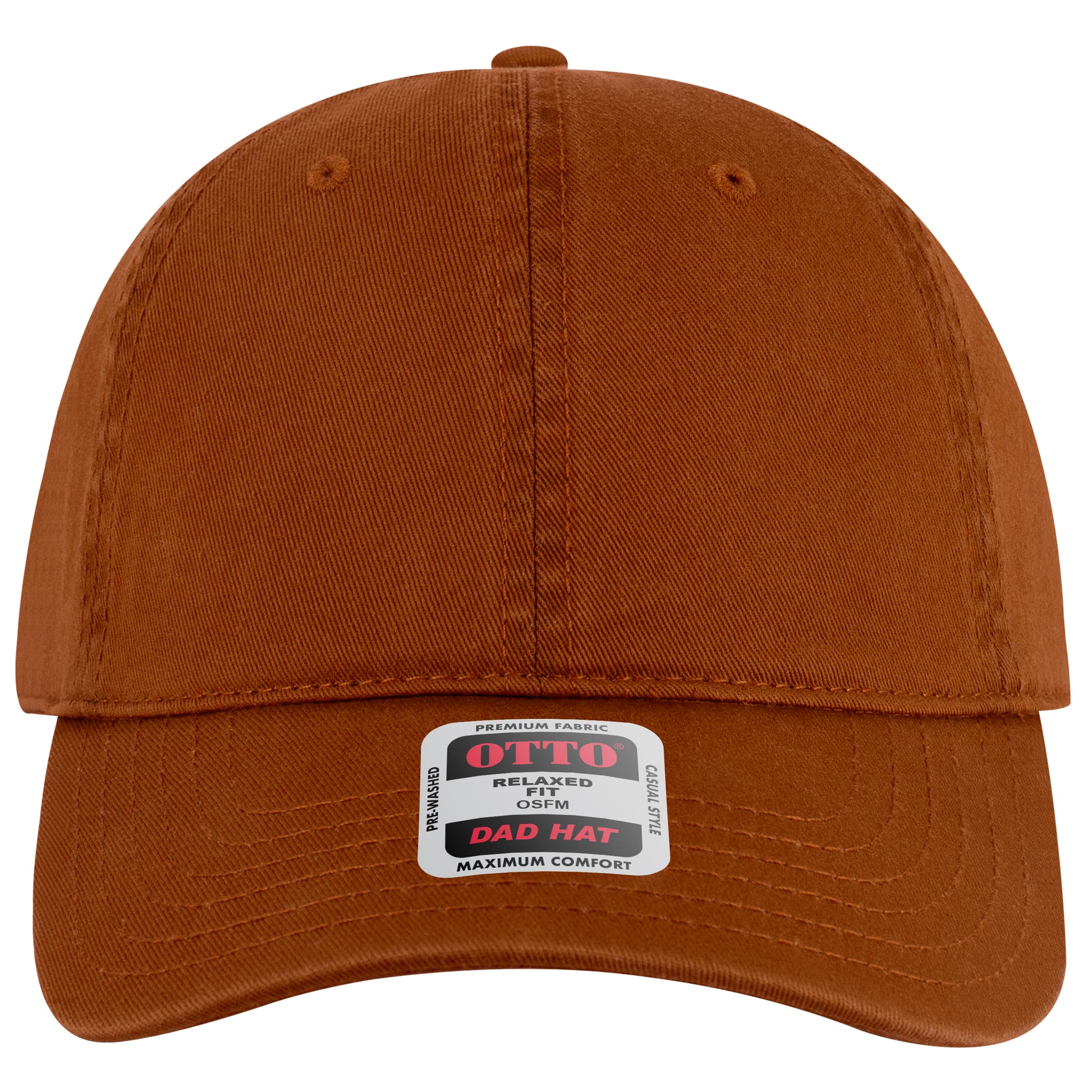 6-Panel Low Profile Dad Hat — Custom Leather Patch in Tx. Ora