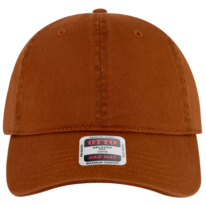 6-Panel Low Profile Dad Hat — Custom Leather Patch in Tx. Ora