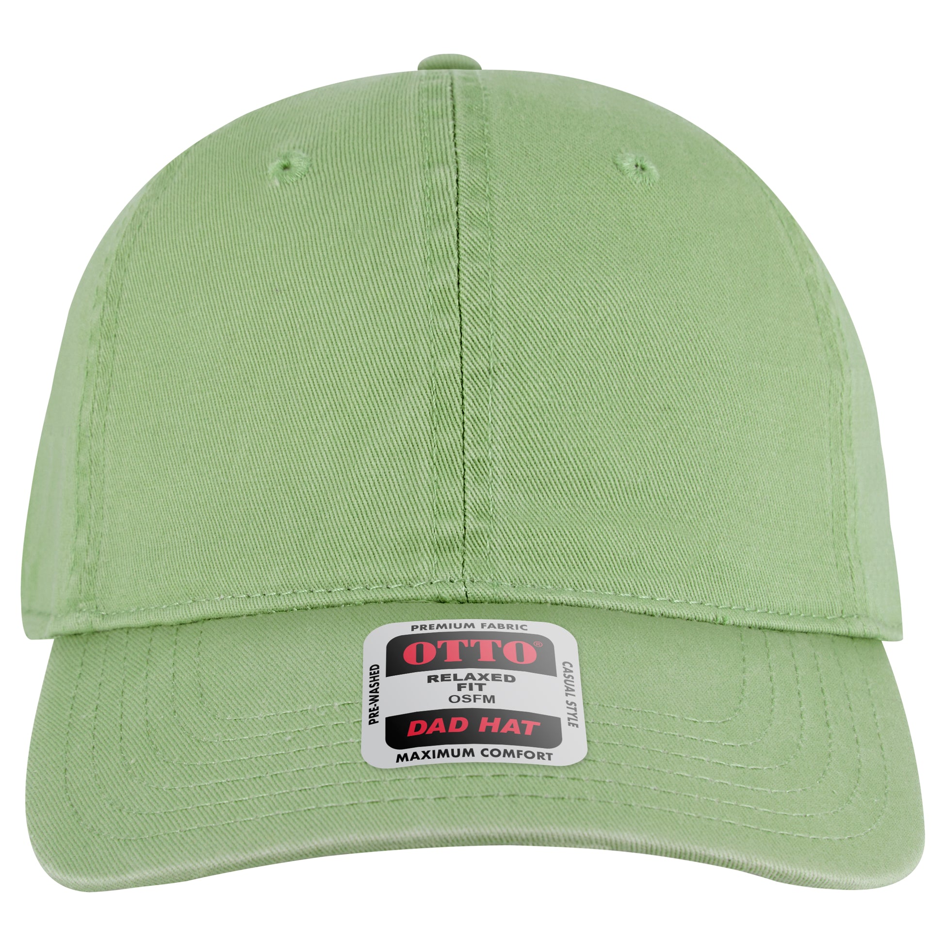 6-Panel Low Profile Dad Hat — Custom Leather Patch in Mint