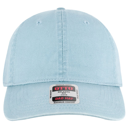 6-Panel Low Profile Dad Hat — Custom Leather Patch in Powder